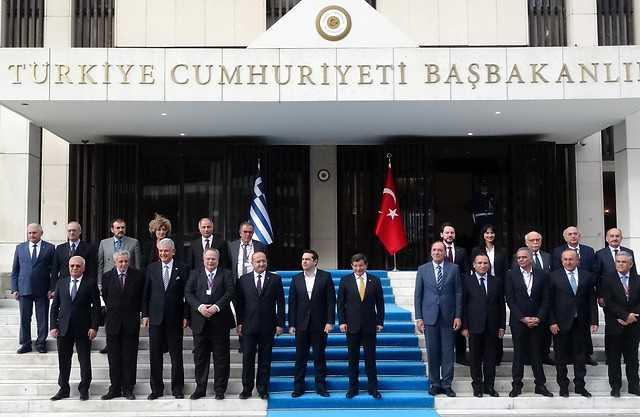 Ahmet Davutoğlu- Alexis Tsipras İzmir'de görüştü