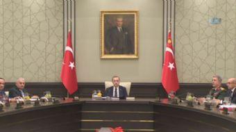 Milli Güvenlik Kurulu, Cumhurbaşkanı Recep Tayyip Erdoğan başkanlığında Cumhurbaşkanlığı Külliyesind
