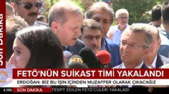Cumhurbaşkanı Erdoğan'dan FETÖ'nün suikast timinin yakalanmasına ilişkin açıklama: Korkumuz söz konu