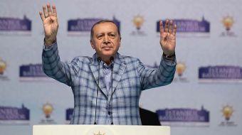 Cumhurbaşkanı Recep Tayyip Erdoğan, AK Parti'nin İstanbul'da gerçekleştirdiği bayramlaşma programınd
