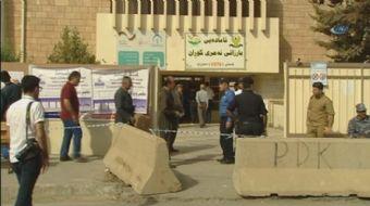 Irak Kürt Bölgesel Yönetimi’nde seçmen sandık başına giderek oy kullandı.