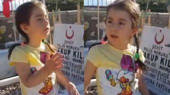 Elazığ’da şehit babasının kabrini ziyaret eden 4 yaşındaki Şeyma'nın 'Baba, baba... Anne beni duymuy
