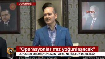 İçişleri Bakanı Süleyman Soylu, terör operasyonlarına ilişkin, 'Şunu çok net söyleyeyim; önümüzdeki