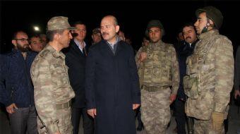 İçişleri Bakanı Süleyman Soylu, Doğubayazıt ilçesi Tendürek Dağı'ndaki Çetenli Jandarma Karakolu'nda