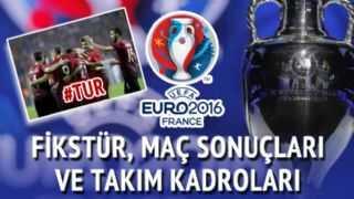 Euro 2016 fikst�r program ve tak�m kadrolar�