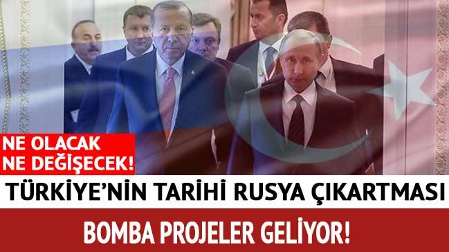 Türkiye'nin tarihi Rusya çıkartması! İşte Erdpğan-Putin buluşmasından çıkan bomba projeler!