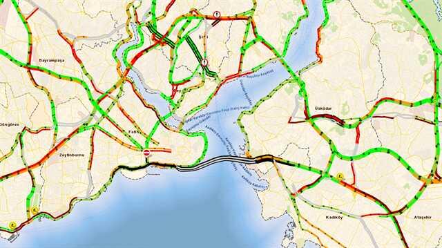 Avrasya+T%C3%BCneli+%C4%B0BB+Trafik+haritas%C4%B1na+eklendi