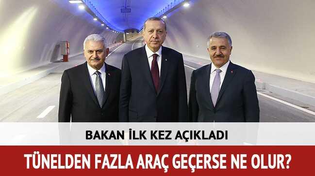 Bakan ilk kez açıkladı! Avrasya Tüneli'nden fazla araç geçerse...
