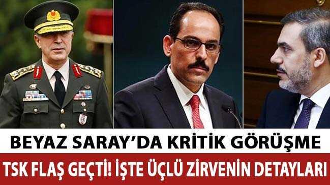 Son Dakika...TSK'dan üçlü zirve açıklaması 