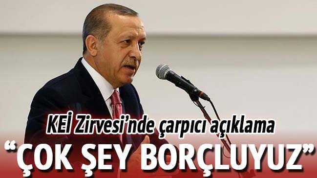 Cumhurbaşkanı Erdoğan KEİ Zirvesi'nde