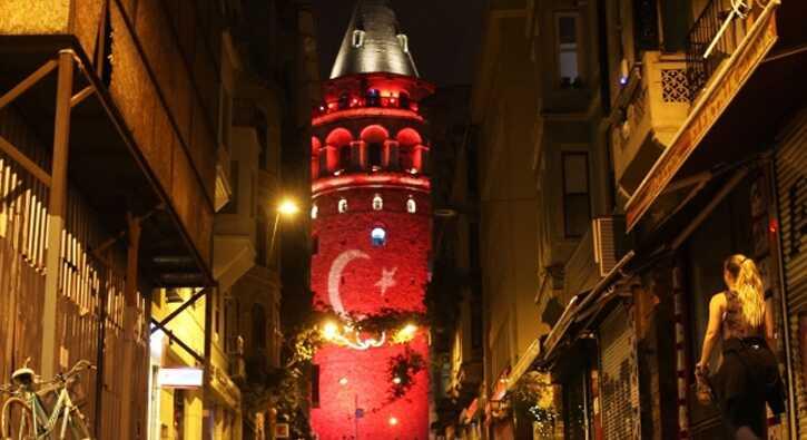 Galata+Kulesi+k%C4%B1rm%C4%B1z%C4%B1+beyaza+b%C3%BCr%C3%BCnd%C3%BC