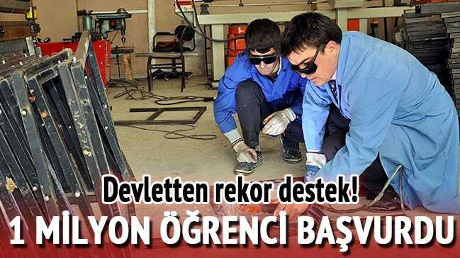 Devletten rekor destek! 1 milyon ��renci ba�vurdu