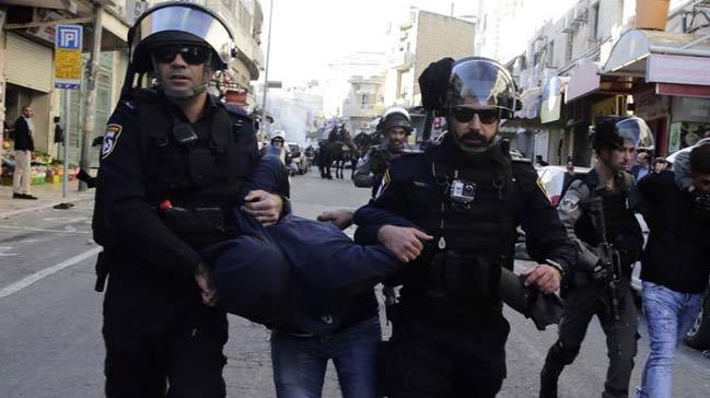 İsrail güçleri 50 Kudüslüyü gözaltına aldı