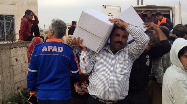 AFAD Mahmudiye köyüne insani yardım götürdü