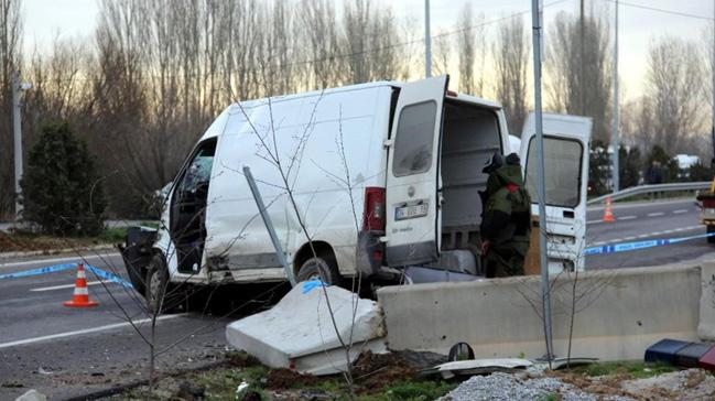 Kütahya'da terör saldırısı sanılan kaza Sürücü öldü