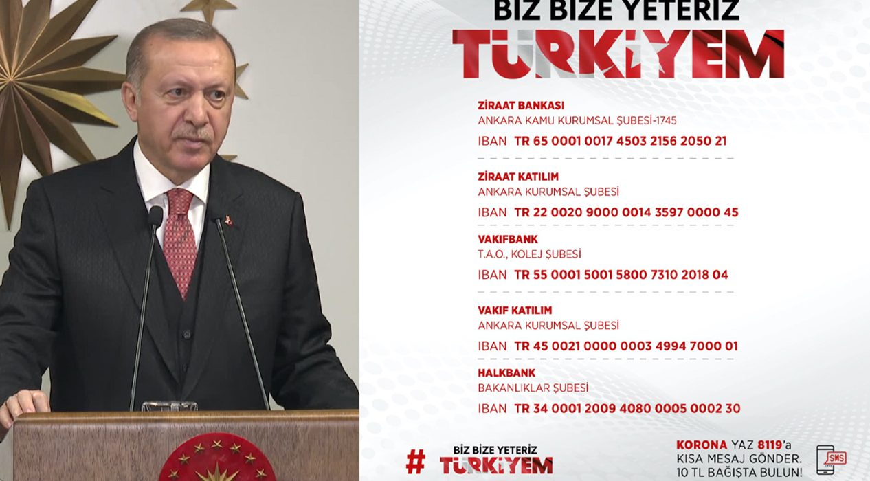 Başkan Erdoğan '7 Aylık maaşımı bağışlıyorum' diyerek kampanya başlattı