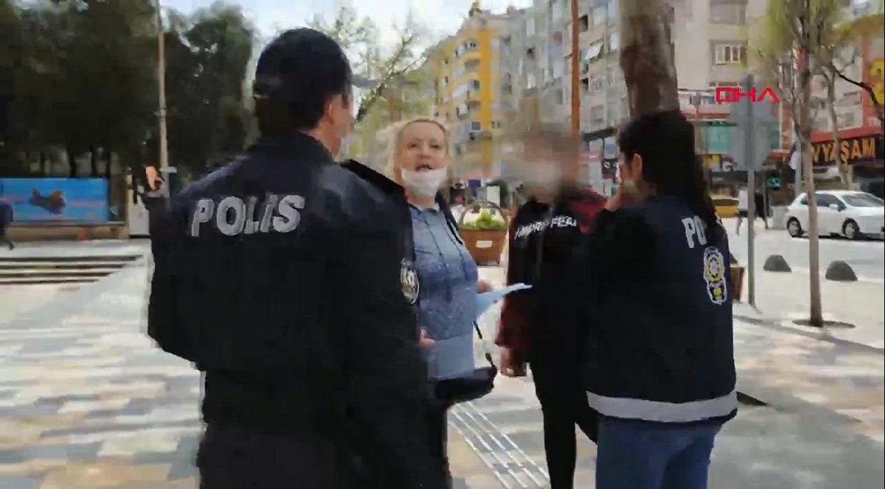 14 yaşındaki kızını yasağa rağmen sokağa çıkaran kadın, kendisini çeken gazeteciyi tehdit etti!