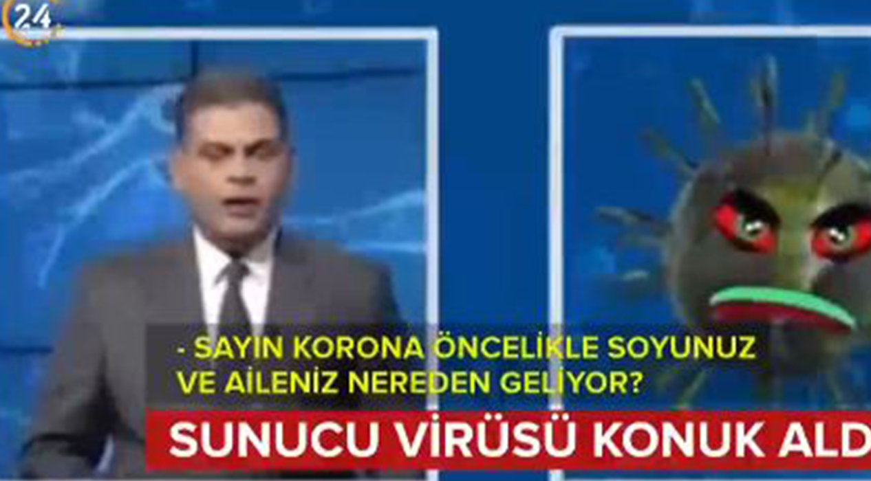 Koronavirüsü programa konuk aldı!