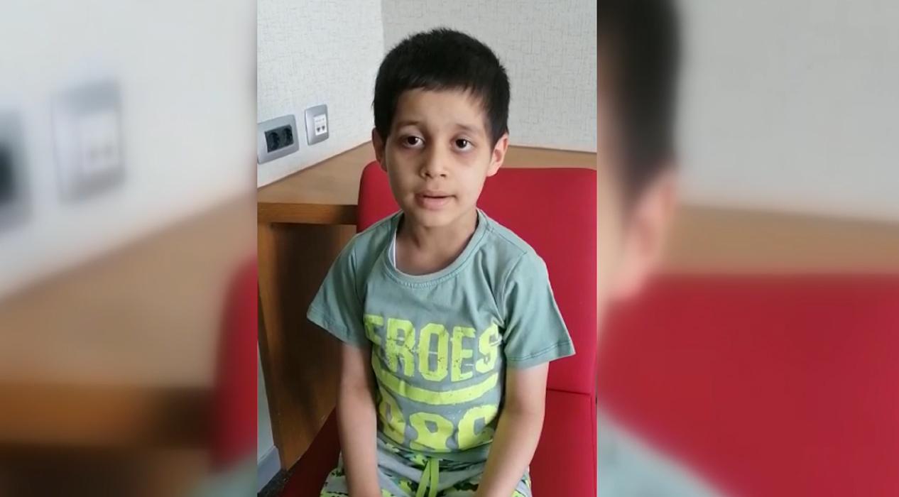 Tedavisini üstlenen Cumhurbaşkanı Erdoğan'a Küçük Taha'dan sevindiren bayram mesajı
