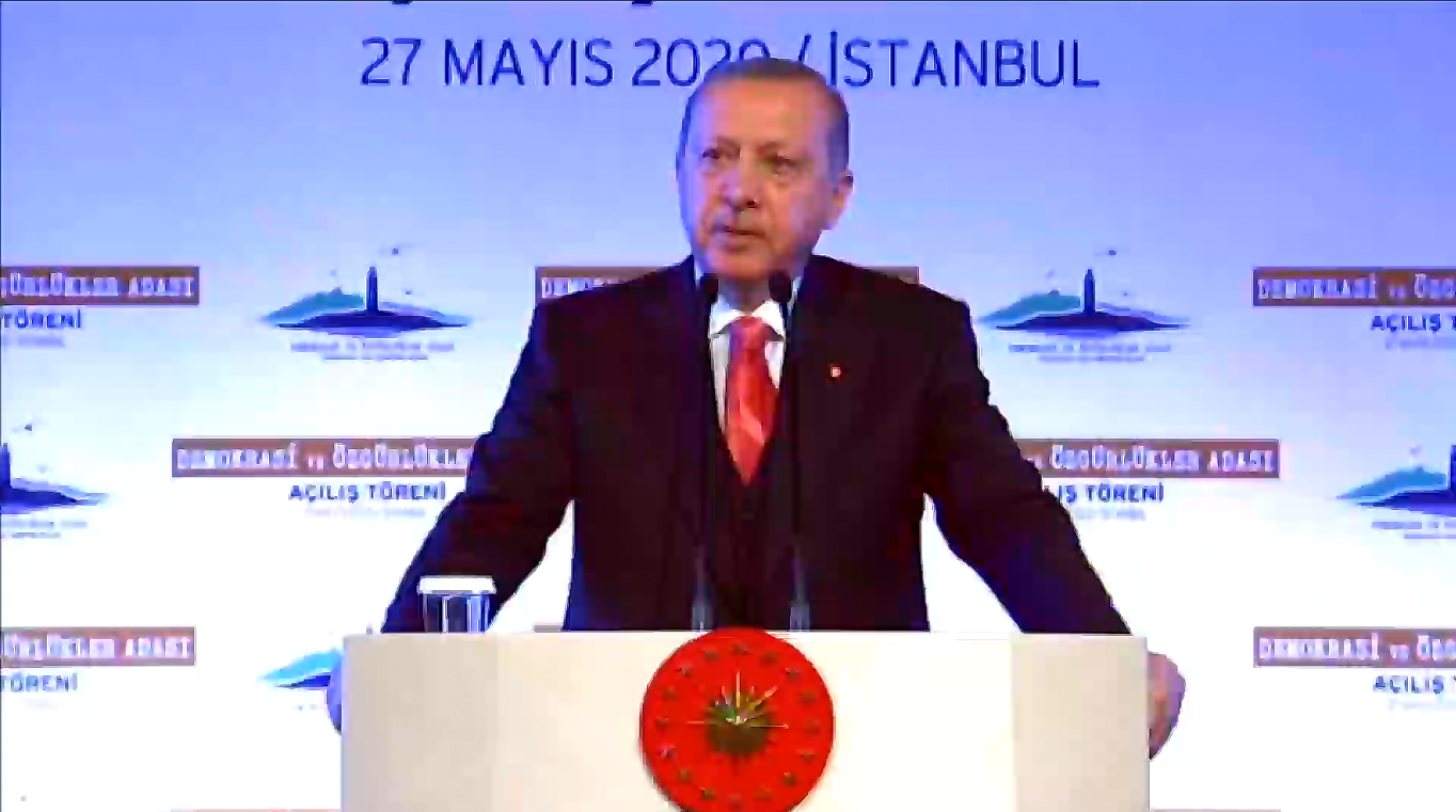 'Demokrasi ve Özgürlükler Adası'nın tarihi açılışında Başkan Erdoğan'dan önemli mesajlar
