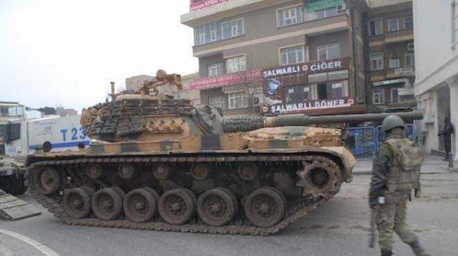 Sur'a tank takviyesi yapıldı