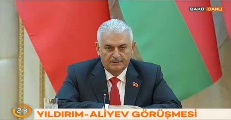 Başbakan Binali Yıldırım Azerbaycan'da