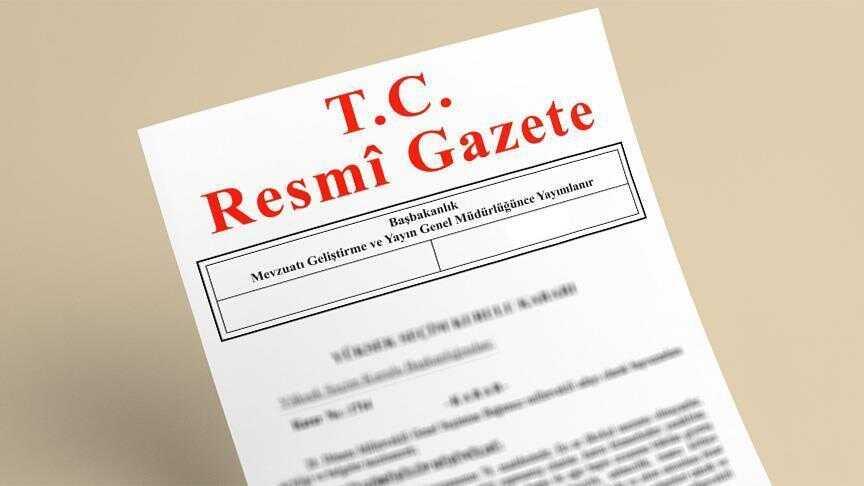 Kanun onayı Resmi Gazete'de