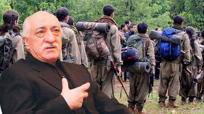PKK'lı teröristlerden FETÖ mensuplarına 'destek' mesajı