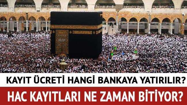 Hac kayıt, kayıt yenileme ücreti hangi bankaya yatırılır"