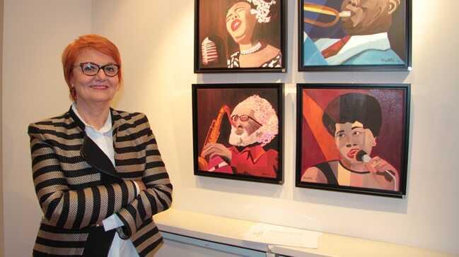 Caz müziğini tuvale aktaran ressam: Filiz Ural