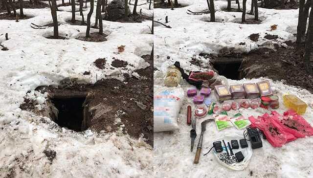 PKK'lı teröristlerin kullandığı sığınakta telsiz ve yaşam malzemeleri ele geçirildi
