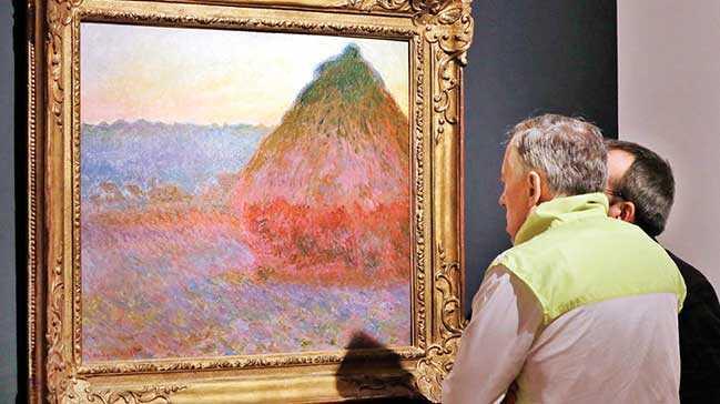 Monet'nin 'Saman Yığınları' rekor kırdı