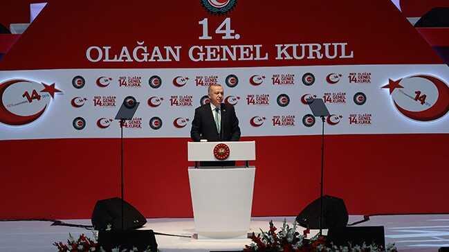 Başkan Erdoğan'dan HAK-İŞ 14. Olağan Genel Kurulu'nda önemli mesajlar