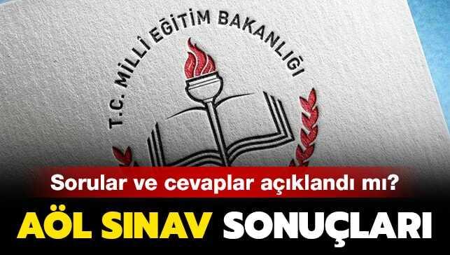AÖL sınav soruları cevapları açıklandı