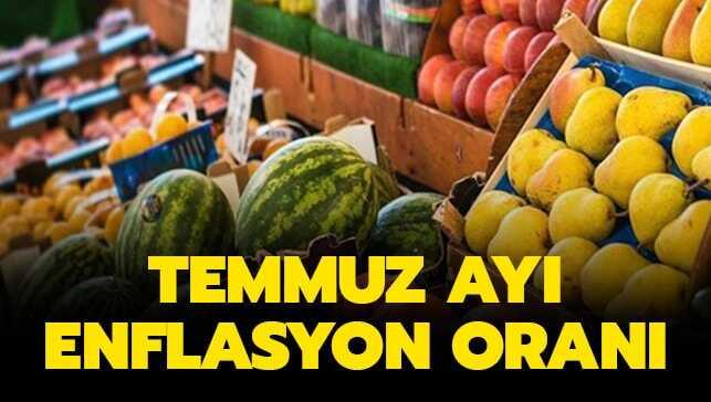 Temmuz enflasyon oranı açıklandı!