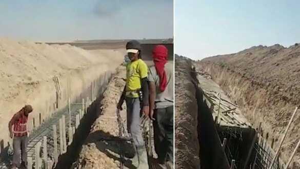 PYD'li teröristler Ceylanpınar'ın karşısında tünel kazıyor