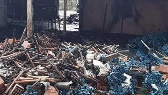 Sakarya'da fırça atölyesinde yangın çıktı