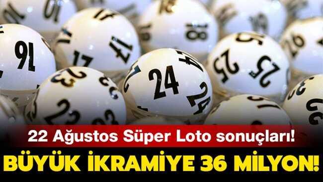 22 Ağustos 2019 Süper Loto çekiliş sonuçları
