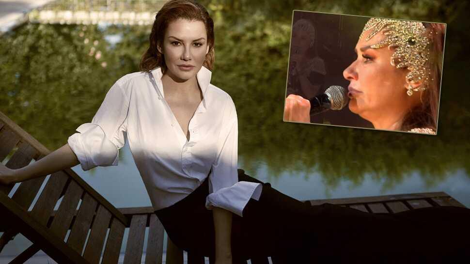 Deniz Seki sahnede gözyaşlarına boğuldu
