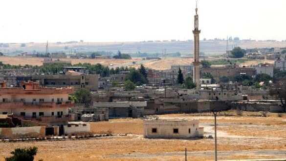 Hayalet ilçe Tel Abyad'daki terör mevzileri görüntülendi
