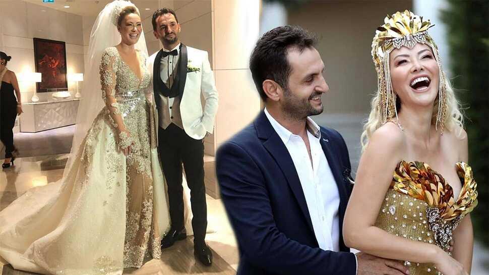 Ünlü şarkıcı Aylin Coşkun ile Volkan Aslan evlendi! İşte düğünden kareler...