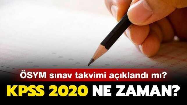KPSS 2020 ne zaman yapılacak"