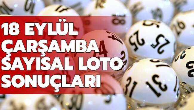 18 Eylül 2019 Sayısal Loto çekiliş sonuçları