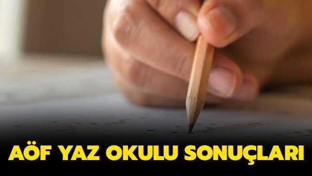 AÖF yaz okulu sınav sonuçları için geri sayım!
