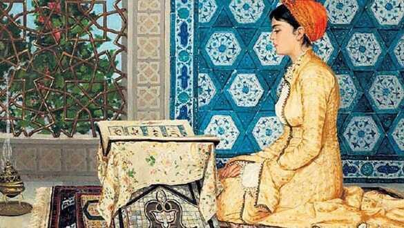 Osman Hamdi Bey'in Kur'an Okuyan Kız tablosu rekor fiyata satıldı