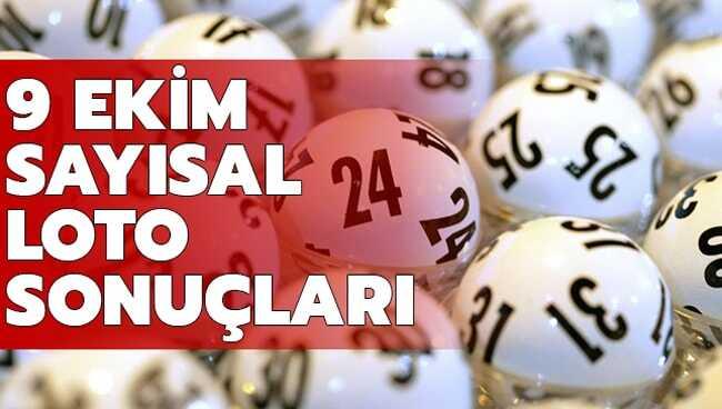 Sayısal Loto sonuçları 9 Ekim 2019