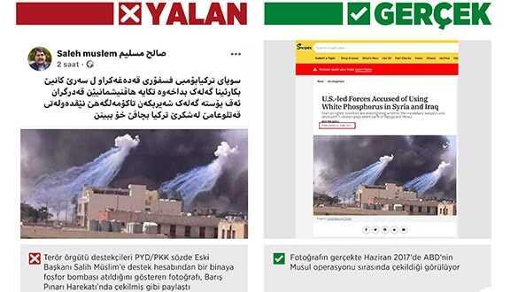PKK'lı teröristler, Barış Pınarı Harekatı'nda 'fosfor bombası kullanıldı' yalanını dolaşıma soktu