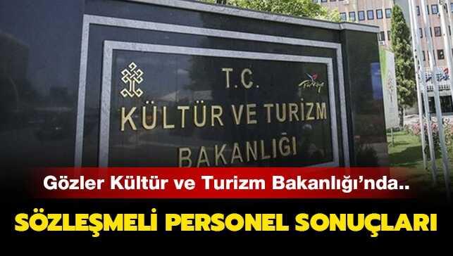 Kültür ve Turizm Bakanlığı kura sonuçları sorgulama: Kültür ve Turizm Bakanlığı personel alıyor!