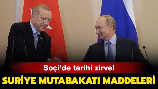 Suriye mutabakatı maddeleri nelerdir" Suriye mutabakatı nedir" İşte mutabakat detayları!