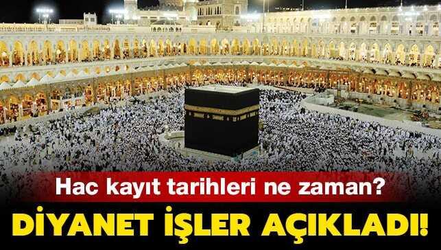 2020 hac kayıtları ne zaman" Diyanet açıkladı!